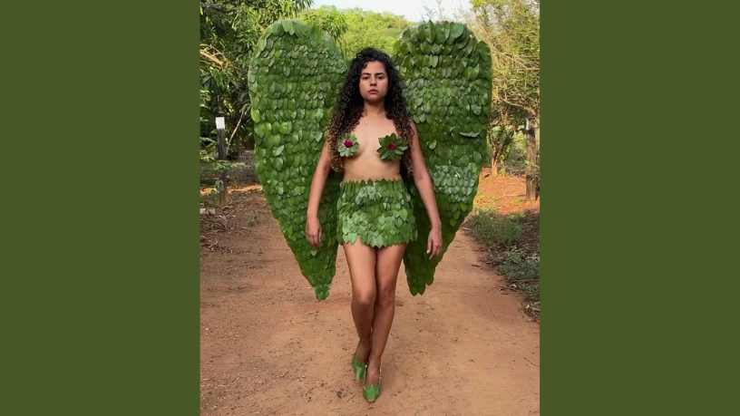 Com um toque de irreverência e muito estilo, Alessandra Araújo mostra o poder da moda ecológica — por Non Stop.